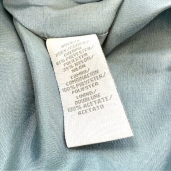 Theia Liquid Glass Arctic Blue Cutout Knee Length Sheath Dress Size 6 - Picture 10 of 10